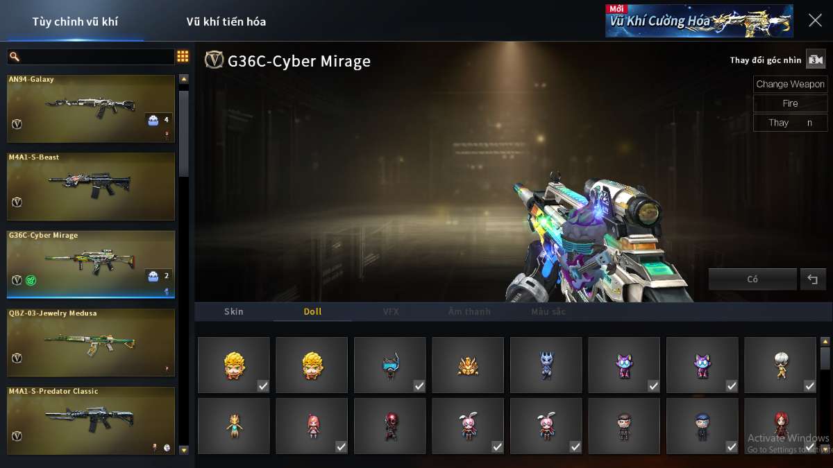 shop acc cf uy tin gia re